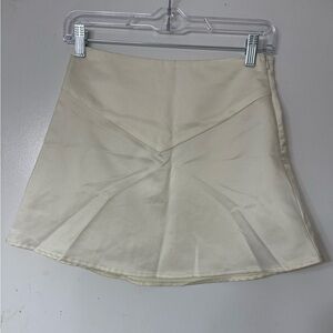 Princess Polly Cream Mini Skirt